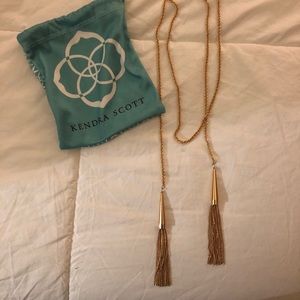 Rose gold Tassel necklace